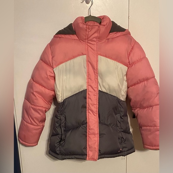 Vertical '9 Girls Pink Puffer Jacket, L (10-12) - Picture 1 of 5